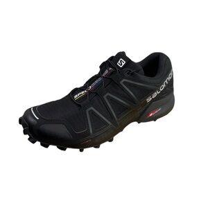 Salomon Speedcross 4 Men Sz 7 Trail Running Hiking Shoes SensiFIT Black Metallic